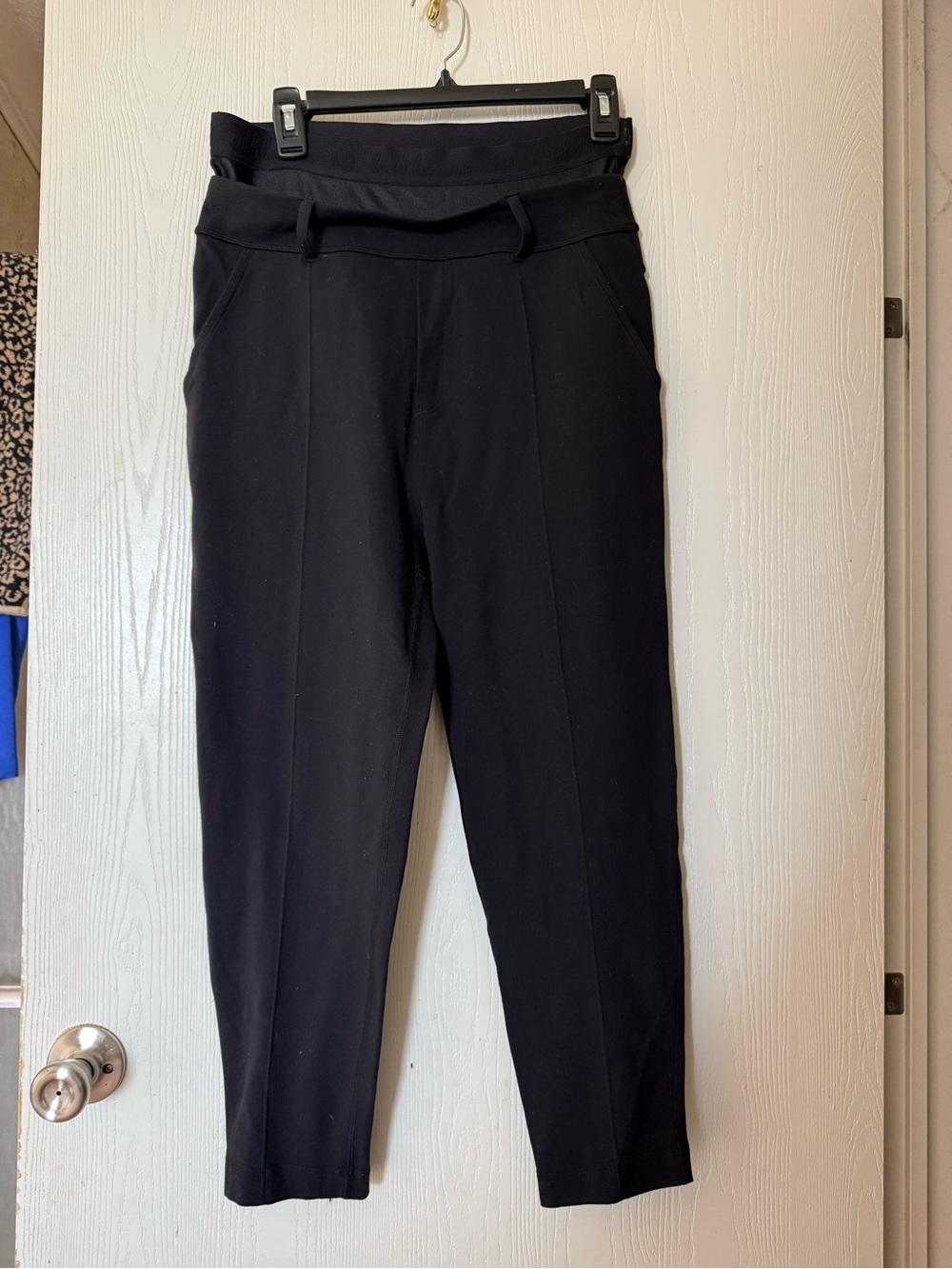 Classic Black Tapered Dress Pants